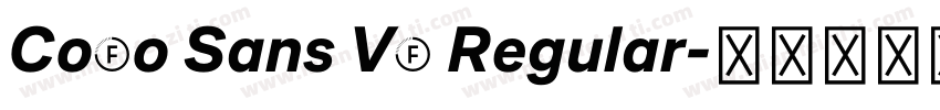CoFo Sans VF Regular字体转换